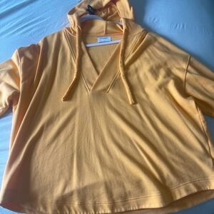 Yellow Hooded Women's Sweater